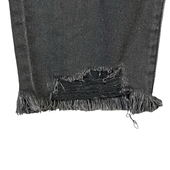 So Jeans 13/31W Black Distressed High Rise Mom Frayed Hem Grunge Streetwear NEW - Picture 6 of 14